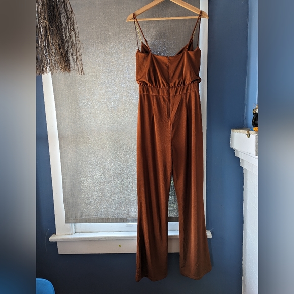 Jason Wu Brown Cowl Neck Jumpsuit M - Picture 4 of 6